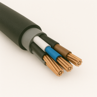 Кабель контрольный алюминиевый АКВБбШв 10х10 многожильный круглый