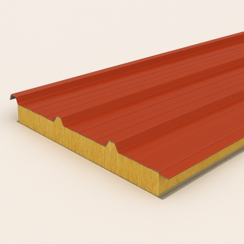 Кровельная сэндвич-панель пенополистирол 150 мм RAL 9003 в наличии в Челябинске