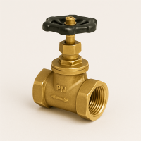 Клапан запорный латунный ДУ 20 РУ 16 15б3р